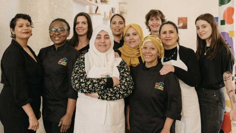 Les cheffes du restaurant de l'association Marie Curry.