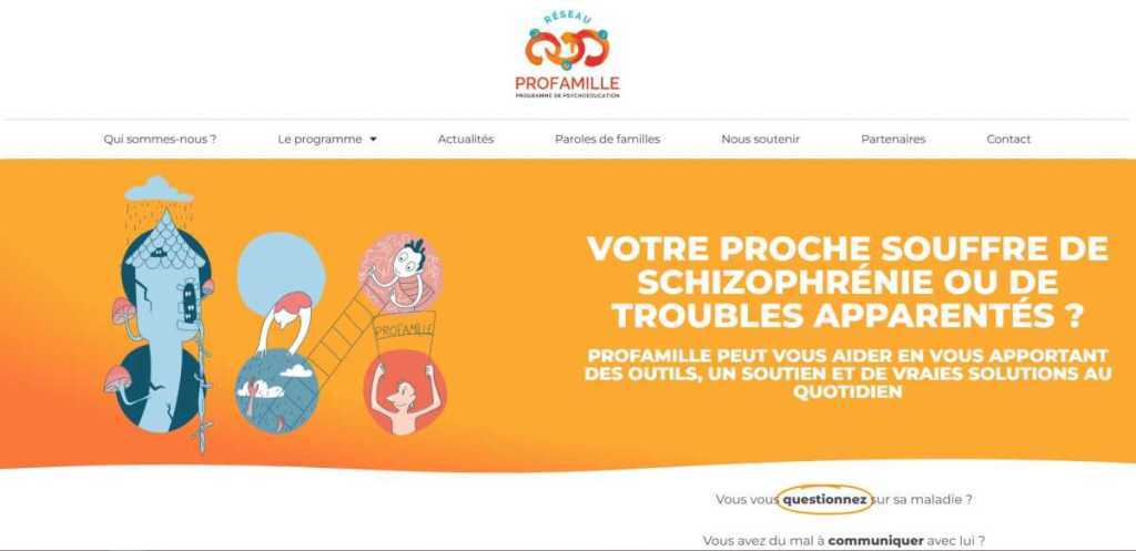 Profamille site d'entraide pour les familles de personnes schizophrènes