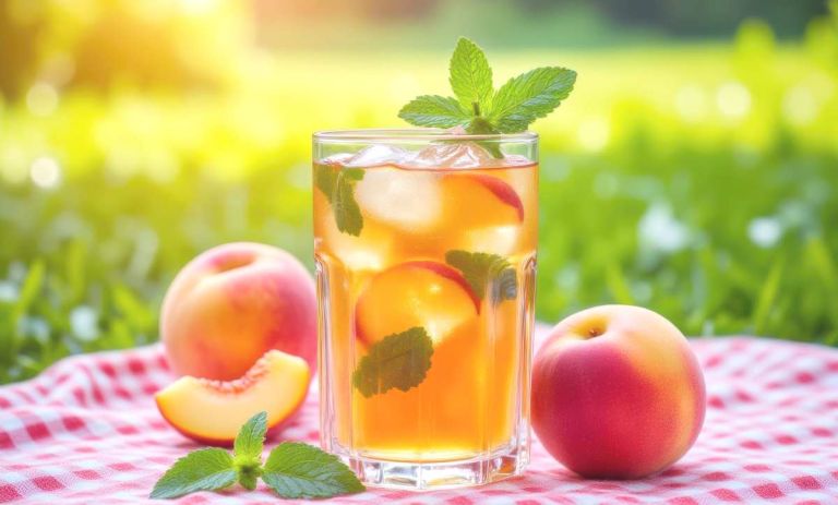 Ice tea pêche (thé glacé)