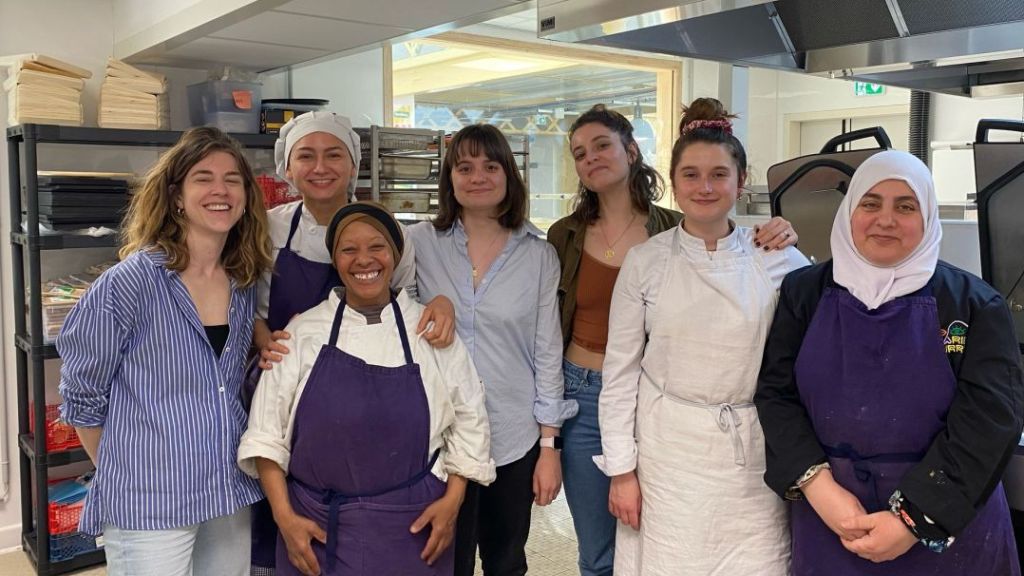 Les femmes cheffes et de l'équipe de Marie Curry restaurant 100% féminin
