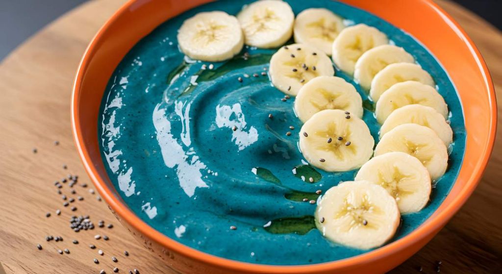 Smoothie bowl spiruline - crédit photo : Desi via Adobe Stock