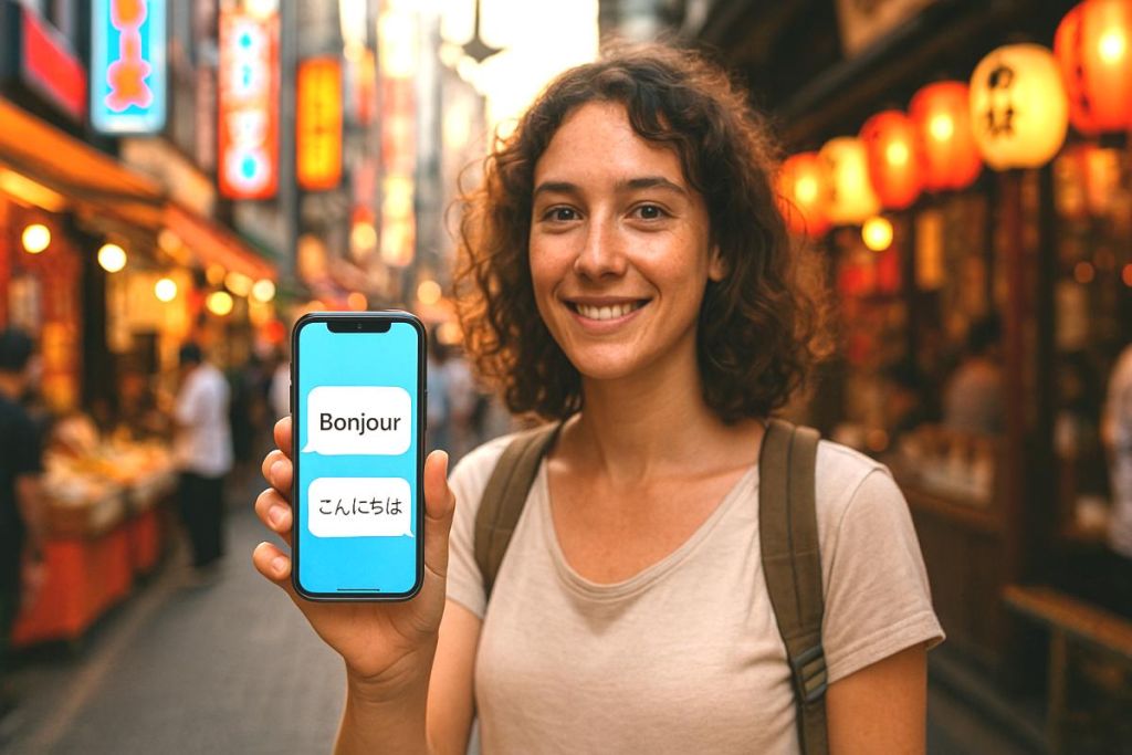 Application de traduction simultanée - crédit photo : Dall-E