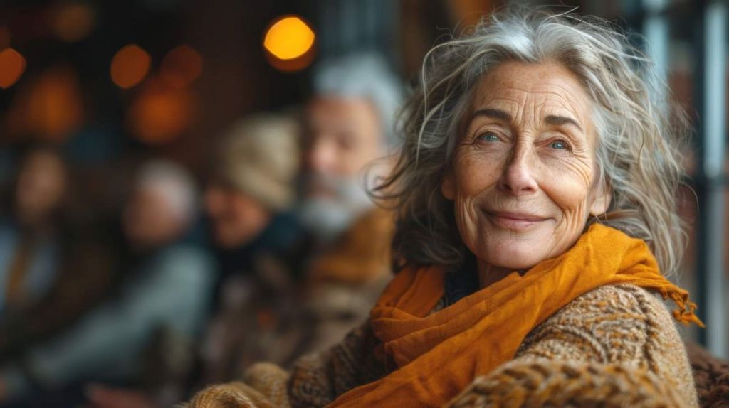 Personnes âgées souriantes