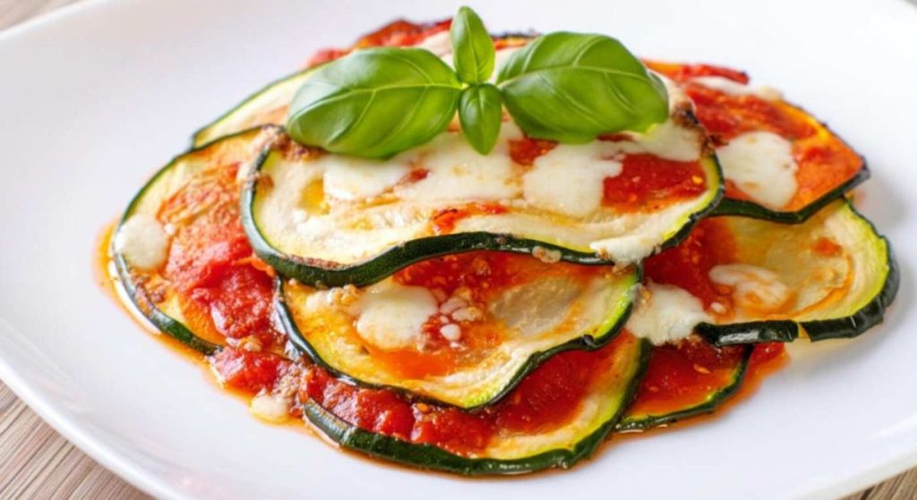 Courgette gratinée tomate-mozza