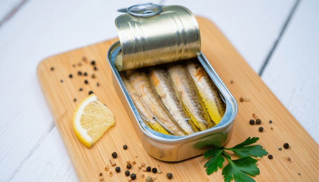Boîte de sardines ouverte