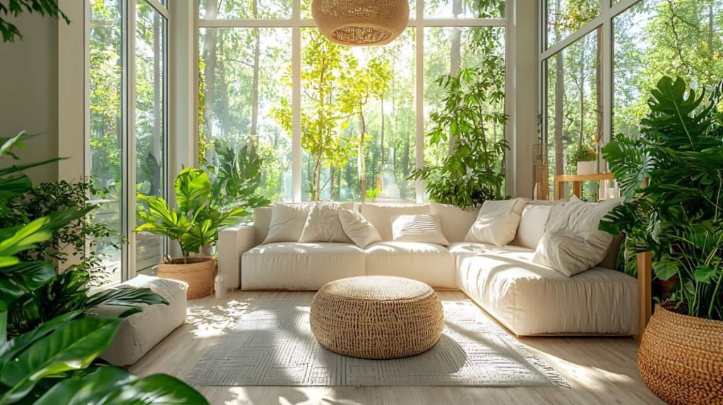 Plantes d'intérieur dans une véranda - crédit photo : Arsira via Adobe Stock
