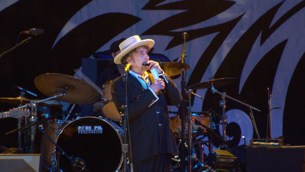 Bob Dylan en concert.
