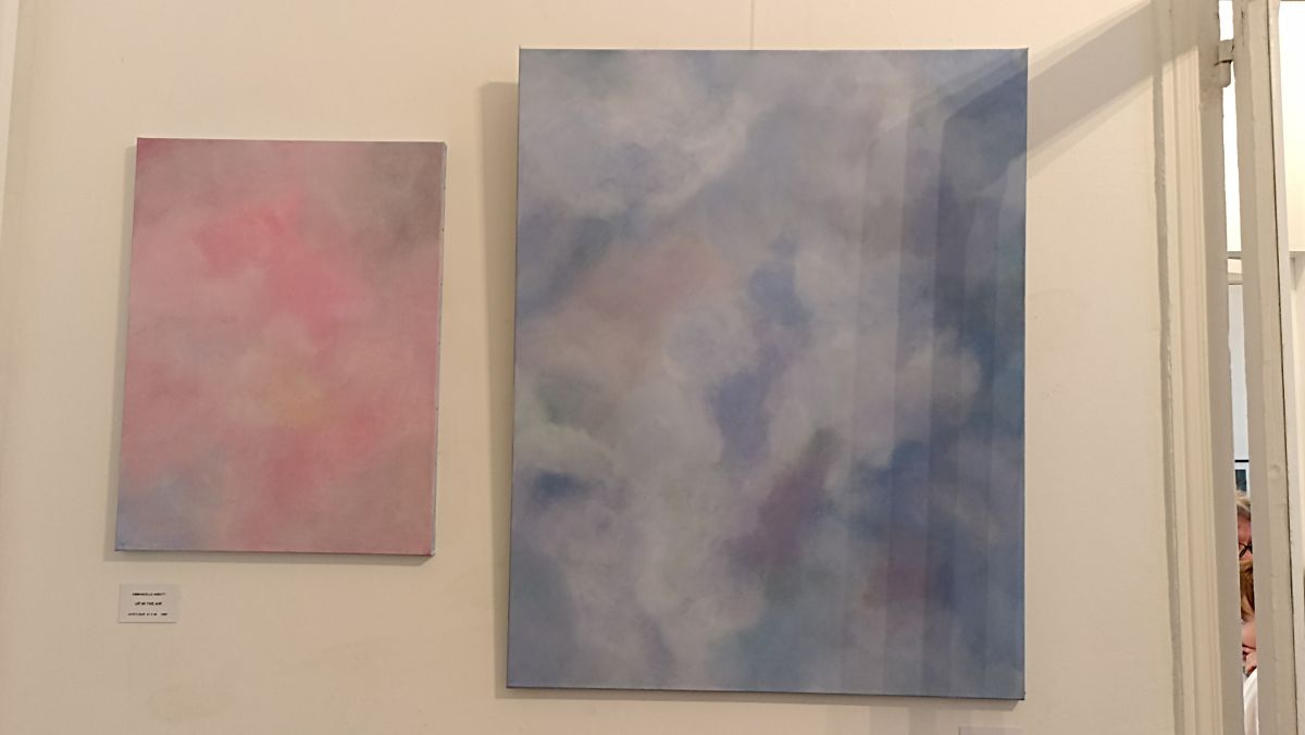 Tableaux représentant le ciel par Emmanuelle Abbott.