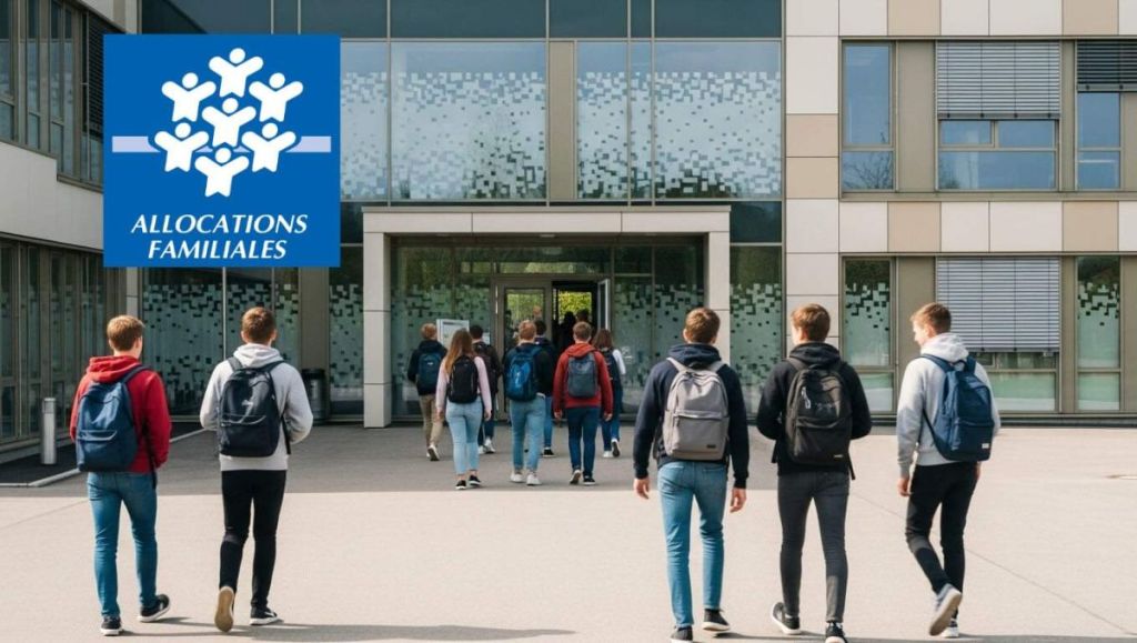 Cour de récréation d'un lycée