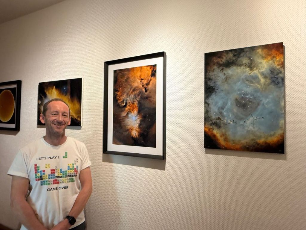 Greg prend en photo les étoiles depuis le centre-ville de Strasbourg