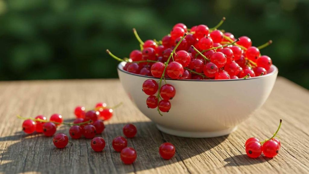 Groseilles dans un bol