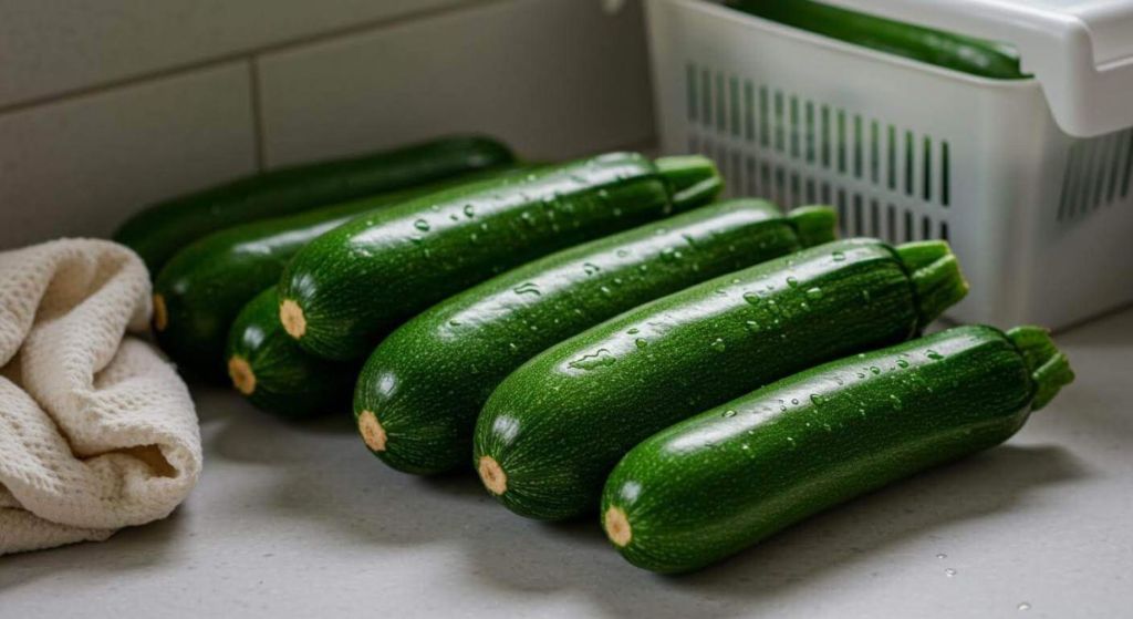 Six belles courgettes