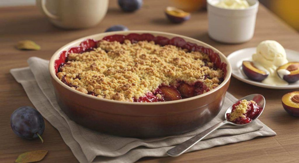 Crumble aux prunes