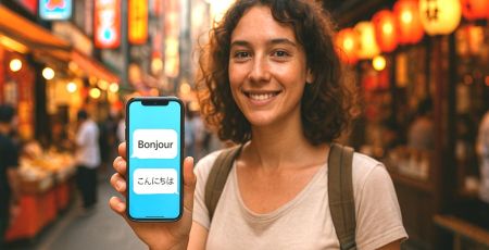 Application de traduction simultanée - crédit photo : Dall-E