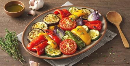 Escalivade : aubergines, poivrons, tomates