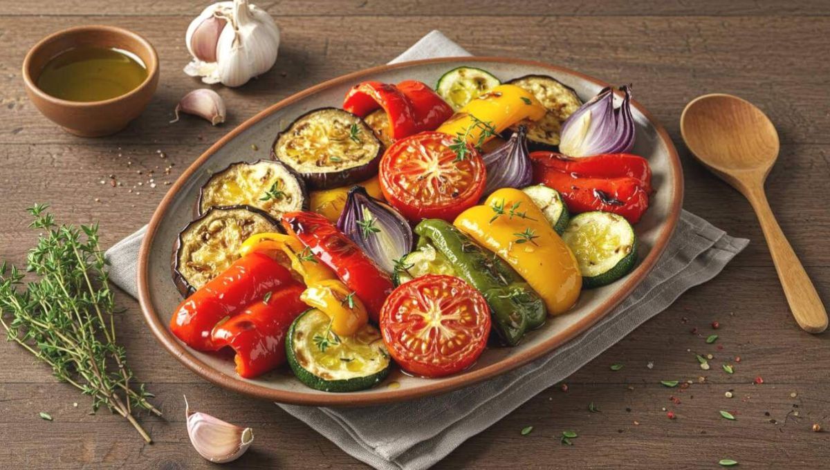 Escalivade : aubergines, poivrons, tomates