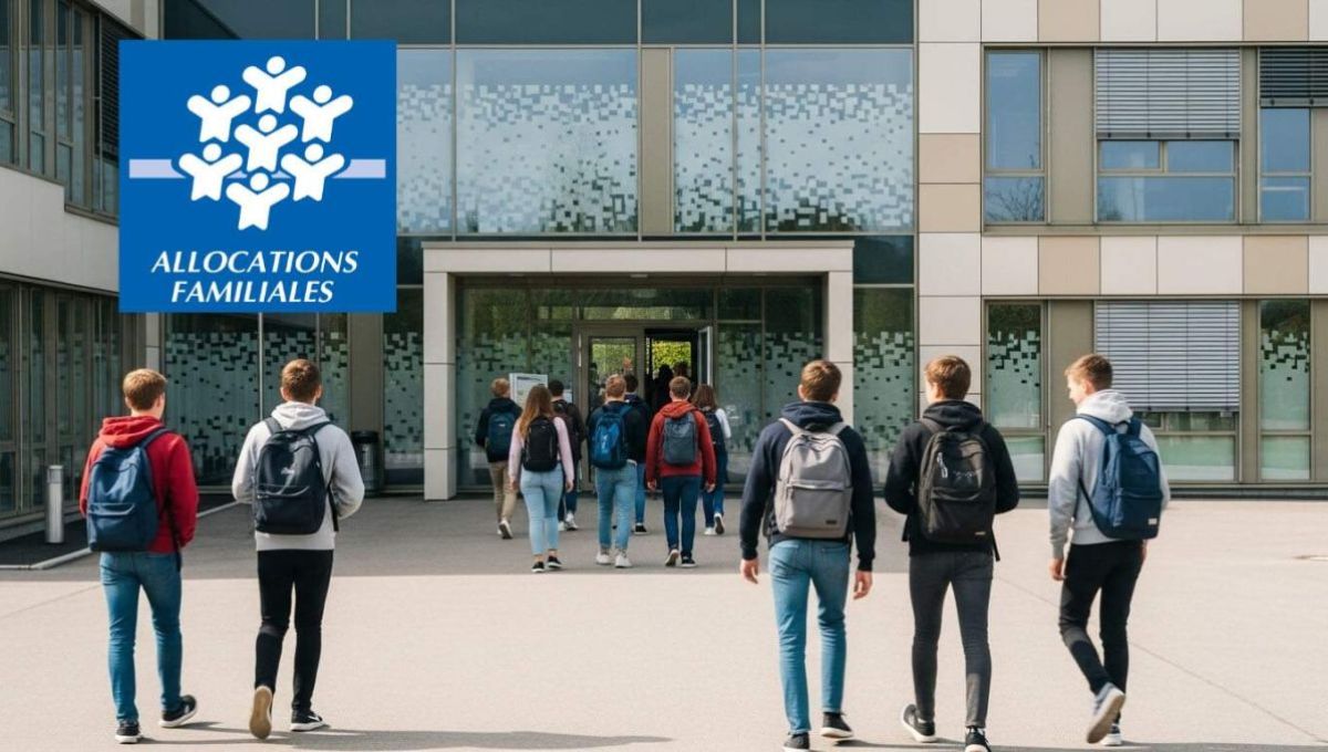 Cour de récréation d'un lycée