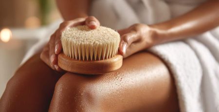 Femme qui tient une brosse - crédit photo : whitestorm via Adobe Stock