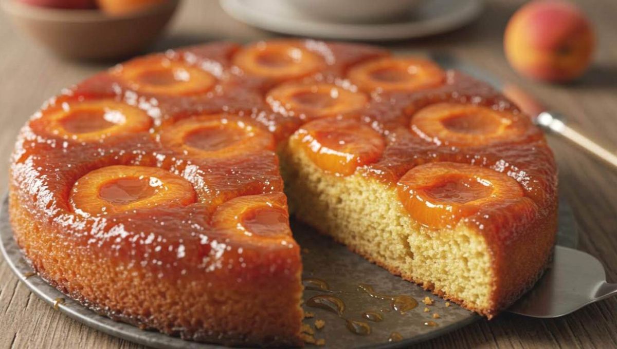 Gâteau renversé à l’abricot caramélisé