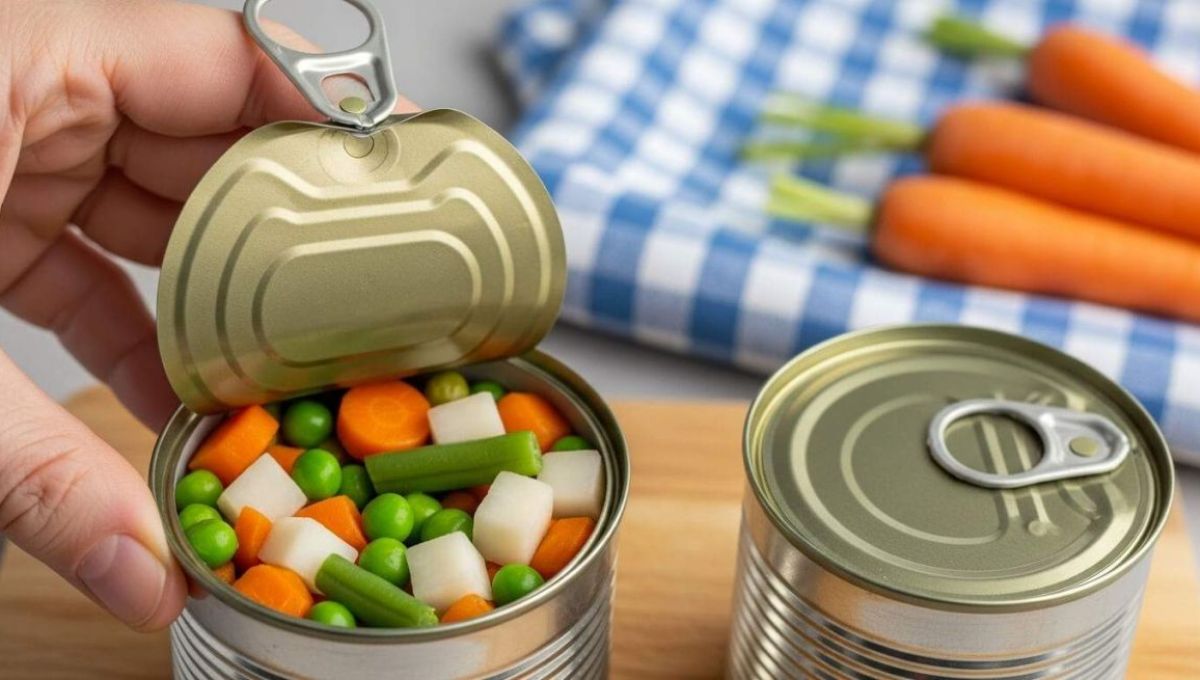 Boîte de conserve de macédoine de légumes