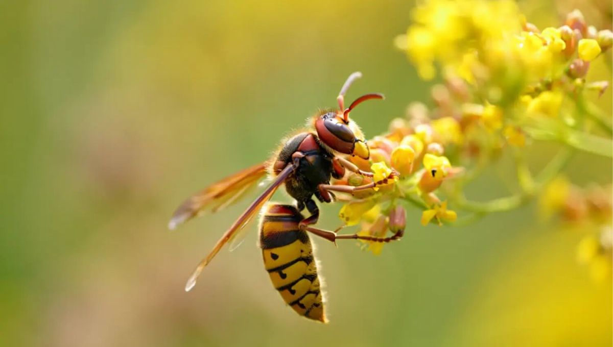 Frelon sur une fleur