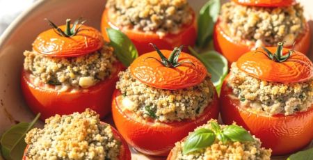 Tomates farcies bien garnies