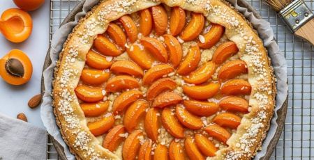Tarte aux abricots et aux amandes