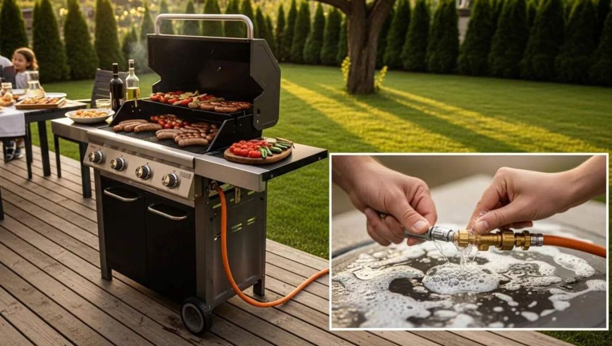 Barbecue avec des grillades dessus