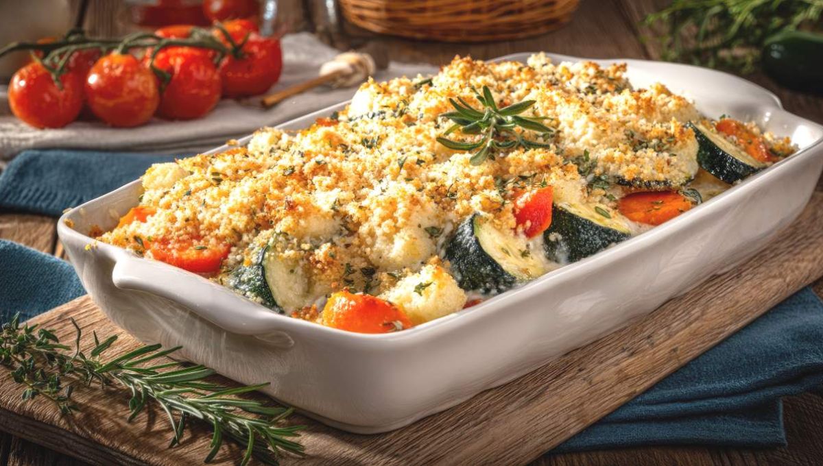 Ce crumble tomates-aubergines