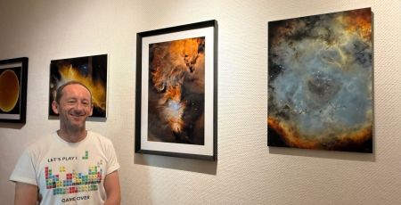 Greg prend en photo les étoiles depuis le centre-ville de Strasbourg