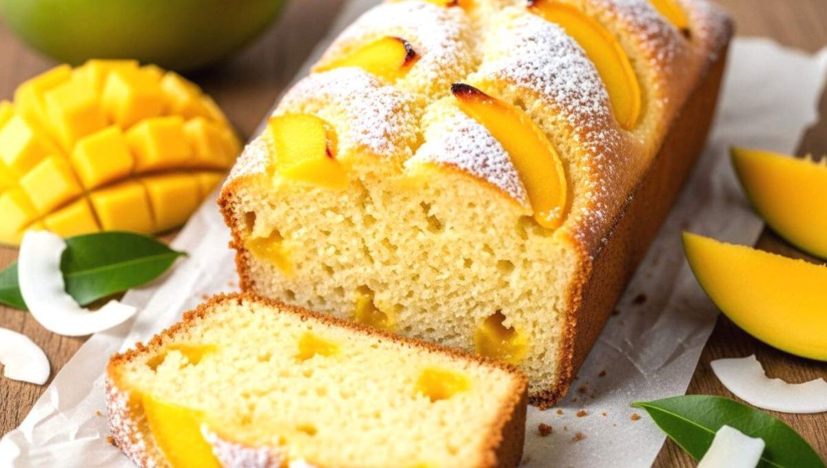 Gâteau mangue coco sans gluten