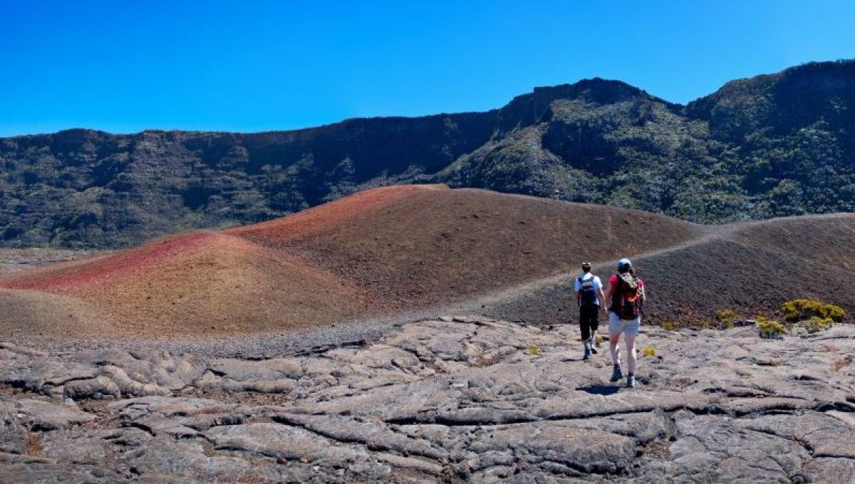 Le Piton de la Fournaise, à la Réunion.
