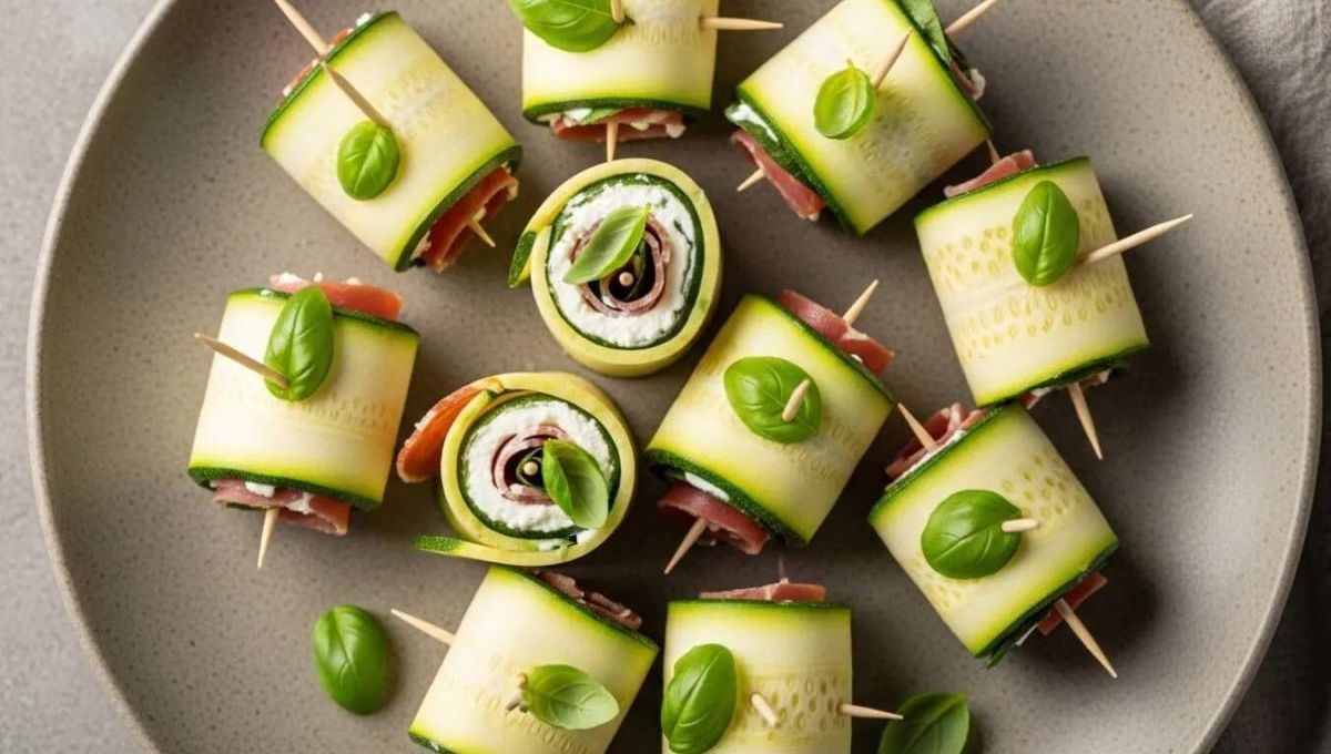 Mini-roulés à la courgette