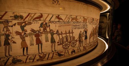 Une partie de la tapisserie de Bayeux
