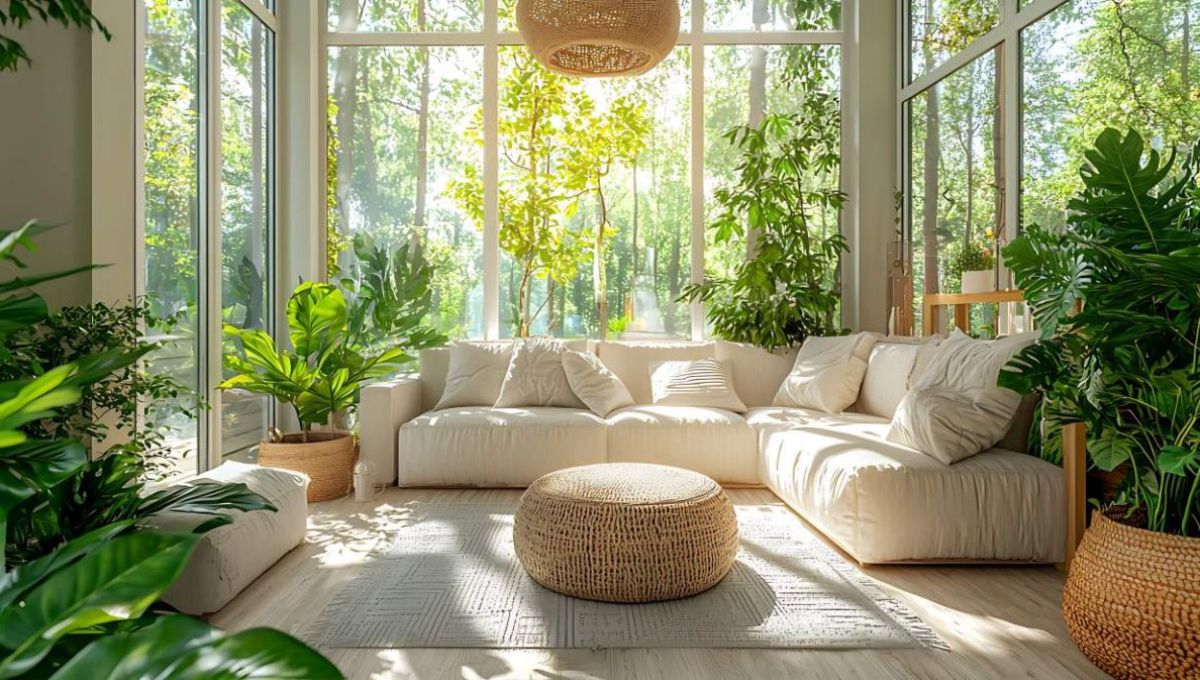 Plantes d'intérieur dans une véranda - crédit photo : Arsira via Adobe Stock