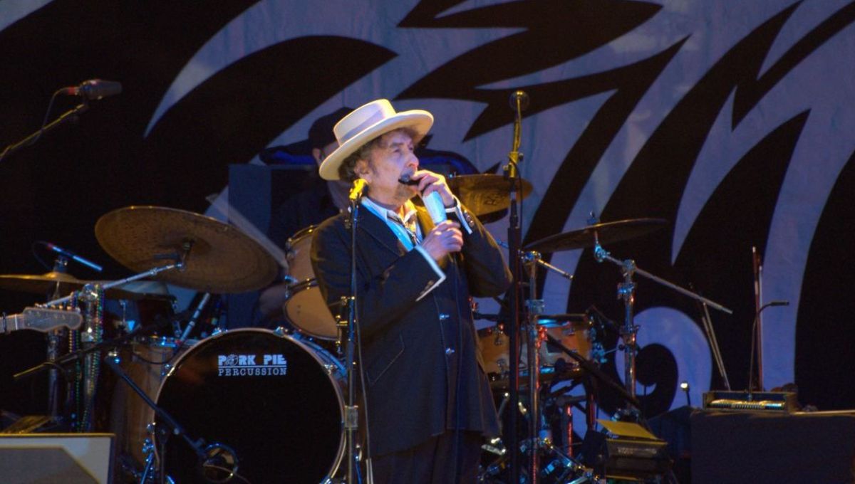 Bob Dylan en concert.