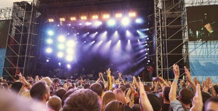 Les spectateurs devant u concert