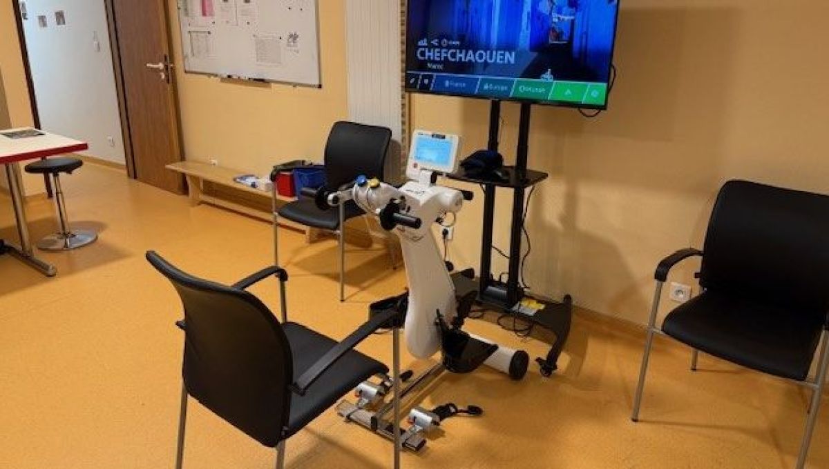Un vélo immersif et adapté pour le bien-être les patients d’un centre de santé